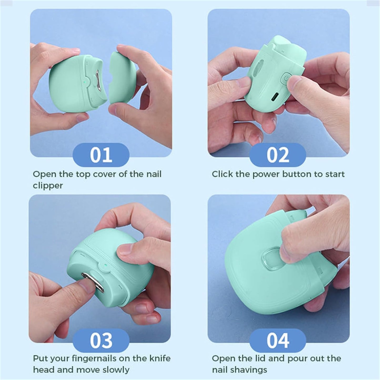 NailEaseâ„¢ Rechargeable Electric Clipper